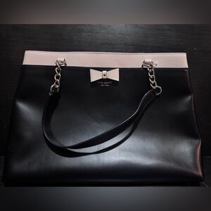 Kate Spade Black and Cream Shoulder Bag